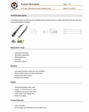 LAPP-S/A cable: M8 socket on free conductor end工業級電腦連接線 3-pos. connector