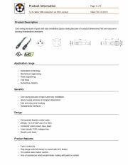 LAPP-S/A cable: M8 connector on M12 socket 工業級電腦連接線 3-pos. connector