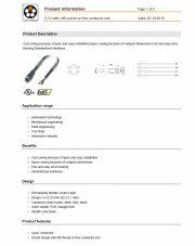 LAPP-S/A cable: M8 socket on free conductor end工業級電腦連接線 4-pos. connector