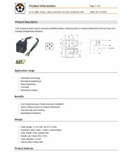 LAPP-S/A cable: 3-pos., valve connector on free conductor end 工業級電腦連接線 3-pos. connector產品圖