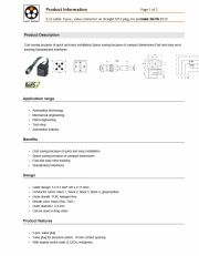 LAPP-S/A cable: 5-pos., valve connector on straight M12 plug, for pressure switch 工業級電腦連接線 5-pos. valve plug