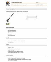 LAPP-M16 socket with connected master cable 工業級電腦連接線 Connecting cable for M8 boxes with 4 to 10 slots; M16 connection