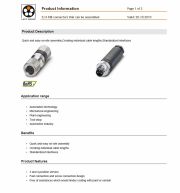 LAPP-S/A M8 connectors that can be assembled 工業級電腦連接頭 4, 5 and 8-position version產品圖