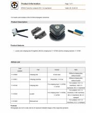 LAPP-EPIC® Tools for contacts MC 2.5 machined  工業用接頭 For inserts and modules of the EPIC® rectangular connectors產品圖