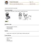 LAPP-EPIC® H-A 3 Panel Mount Base with cover 工業用接頭 Housing in plasic or metal version. For power supply on smallest possible space產品圖