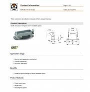 LAPP-EPIC® H-A 10 AG-LB 工業用接頭 Small and space-saving for narrow available space