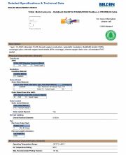 Belden-1336A   1 pair, 14 AWG Conductor - DataBus® ISA/SP-50 FOUNDATION Fieldbus Type A Cable 鋁箔+銅網隔離 自動化進程儀表控制線