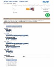 Belden-1330A Type A, 18 AWG, 12 Pairs, PLTC ITC  DataBus® ISA/SP-50 FOUNDATION Fieldbus or PROFIBUS Cable