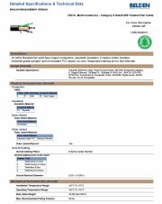 Belden-7927A   Category 6 DataTuff® Twisted Pair Cable, 4-Pair, 23 AWG Bonded 工業級 CAT 6 乙太網路線