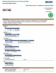 Belden-7896A  CL1 PVC (Type V Trunk Cable) Multi-Conductor - DeviceBus® for ODVA DeviceNet™