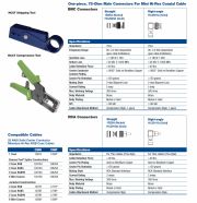 Belden-NP245 Brilliance BNC and RCA Connectors(同軸電纜接頭) For Miniature Hi-Res Video Coaxial Cables