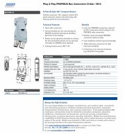 Lumberg-0976 PMC 515 Plug & Play PROFIBUS Bus Connectors D-Sub / M12 9-Pole (D-Sub) 180° Compact Version 接頭插座產品圖