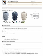 LAPP-SKINTOP® STR-M With reducing seal insert, to seal cables with smaller outer diameters.產品圖