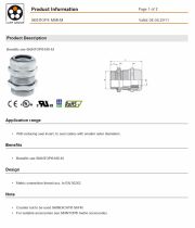 LAPP-SKINTOP® MSR-M With reducing seal insert, to seal cables with smaller outer diameters 工業級連接器