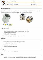 LAPP-SKINTOP® MS-M ATEX BRUSH  Faster and less complicated assembling than any other system工業級連接器