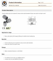 LAPP-SKINDICHT® SVRE-M Brass cable gland with hexagonal fitting and variable incised sealing ring工業級連接器產品圖