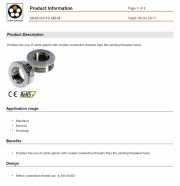LAPP-SKINDICHT® MR-M   smaller connection threads than the existing threaded holes工業級連接器