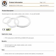 LAPP-SKINDICHT® JT PTFE metric   PTFE sealing disks for SKINTOP® and SKINDICHT® cable glands 工業級連接器