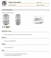 LAPP-SKINTOP® MSR  With reducing seal insert, to seal cables with smaller outer diameters 工業級連接器