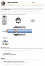 LAPP-SKINTOP® MS-SC   For EMC compliant earthing of the copper braiding and copper shaft sheath 工業級連接器