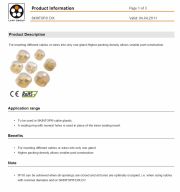 LAPP-SKINTOP® DIX   A sealing ring with several holes is used in place of the inner sealing insert. 工業級連接器