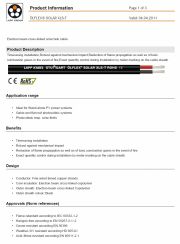 LAPP-ÖLFLEX® SOLAR XLS-T Electron beam cross-linked solar twin cable 太陽能用電線