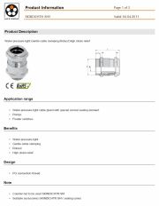 LAPP-SKINDICHT® SHV Water pressure-tight cable gland with special conical sealing element工業級連接器