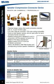 ICM-RGSPU 4 Speaker Connectors 高級廣播音響揚聲器等擠壓式接頭系列