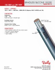 Radix- 150°C / 200°C – 1000 Volts - NEMA HP6 SS (Replaces Mil-W 16878/8 and /30) 24 to 1 AWG 矽橡膠高溫高壓線