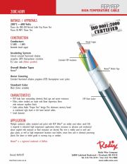 Radix-BRAIDEDLESS FEP/FEP 200°C  600 V (22 AWG – 2 AWG) Nomex® Binder Tape 多芯鐵氟龍高溫控制電纜