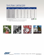 SC Stage/Lighting Cable 600V  UL CSA, and MSHA  8 AWG – 4/0 AWG  -50°C to 105°C EPDM/CPE 超柔軟防化學油汙, 陽光,水耐磨, 撞擊等移動式臨時舞台燈光轉播站等電力線產品圖