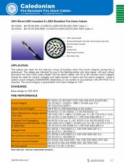 CALEDONIAN-JE-H(St)H Fire Resistant 300V Mica+LSZH Insulated & LSZH Sheathed Fire Alarm Cables (950°C 180 minutes) 多對型雲母帶耐火級低煙無毒鋁箔隔離火警警報電纜線