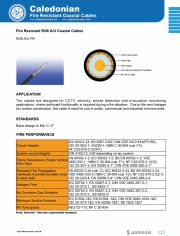 CALEDONIAN-Fire resistant RG6 A/U Coaxial cablesMIL-C-17 耐火級低煙無毒同軸電纜線