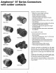 Amphenol-MS3106A straight plug 97 Series MIL 5015 Industrial  Cooper Interconnector with solder contacts 軍規工業級直線型插頭