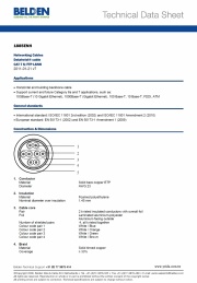 Belden-1885ENH Networking Datatwist® Cables CAT 7 S/FTP LSNH AWG 23 網路線產品圖