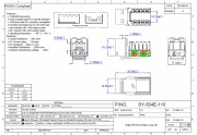 SY-504E-110 UTP 六類RJ45模組 CAT.6 RJ45 keystone jack