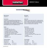 Kabeltec-H05VV5-F 3-Approvals  PVC VDE, SEV and UL approved  Cables 歐規多芯室內用控制電纜