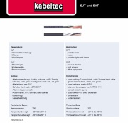 Kabeltec-SJT und SVT portable appliances 300V 美規 PVC 移動式輕便電纜