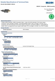 Belden-HD2003 3 Meter HDMI Assembly HDMI-3M 高解析度多媒體界面電纜組合連接線產品圖