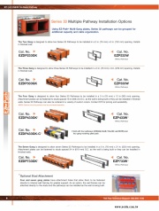 EZD33FWS Series 33 EZ-Path Series 33 three-gang fire-rated device kit 建物牆壁3組通道(電線等)阻火延燒裝置