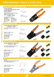 DL-686R  Cuts - Strip - Crimp for Modular Crimping Tool  for 6P/8P 2合1網路線接頭 , RJ-11/RJ-45接頭工具組合包產品圖
