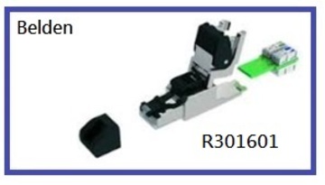 BELDEN-R301601 Connectors - DataTuff® Industrial Ethernet Ruggedized Plug Kit T568B Cat 6A AWG 22-24 UTP/STP IP20 工業等級乙太網路RJ45接頭模塊產品圖