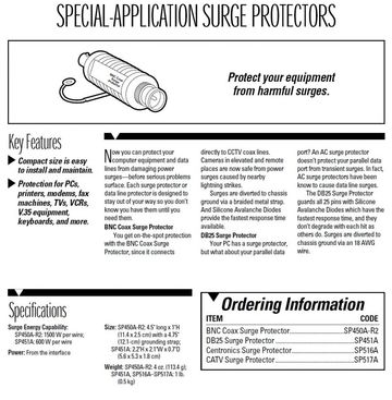BLACKBOX-SP450A-R2 CCTV (BNC Coax) Surge Protector ,閉路電視突波保護器, 避雷器,產品圖