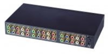 YSCT-YS04MA 4進2出分量視頻&立體音頻矩陣切換器﻿ 4 Input 2 Output Component Video Switcher With Stereo Audio﻿產品圖