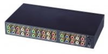 YSCT-YS04MA 4進2出分量視頻&立體音頻矩陣切換器﻿ 4 Input 2 Output Component Video Switcher With Stereo Audio﻿