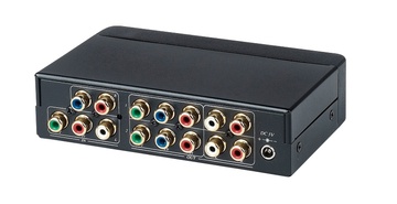 YSCT-YD02A 1進2出分量視頻&立體音頻分配放大器﻿ 1 Input 2 Output Component Video Distribution Amplifier with Stereo Audio產品圖