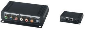 YSCT-YE02DALR 分量視頻+立體/數字音頻雙絞線延長接收器–具串接功能﻿ Component Video with Stereo Audio CAT5 Receiver – Chainable function產品圖