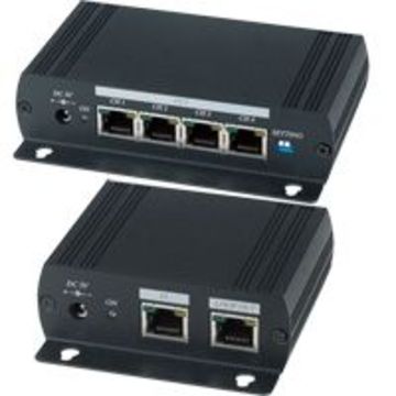 VE05AL 1進5出VGA及立體音頻網線傳輸分配擴大器-具串接功能﻿ 1 in 5 Out VGA & Stereo Audio CAT5 Extender Distribution Amplifier - Chainable Function