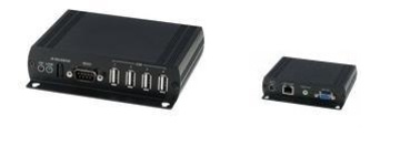 VKM03 VGA視頻、鍵盤鼠標、音頻、USB、RS232控制信號、IR紅外線雙絞線延長器 VGA & USB with Stereo Audio CAT5 Extender﻿產品圖