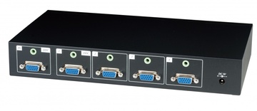 VD04A 1進4出VGA視音頻分配器﻿ 1 Input 4 Output VGA Distributor with Stereo Audio﻿